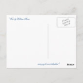 ウィリアム・モリス著「アイリス」 ポストカード (裏面)