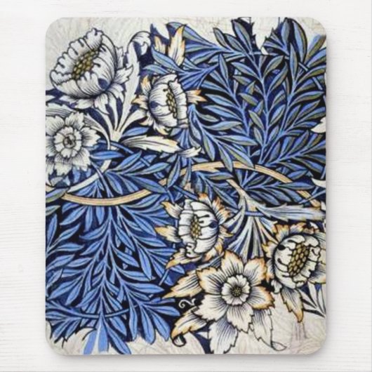 ウィリアム・モリス著"チューリップ及びヤナギ" マウスパッド (正面)