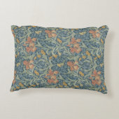 ウィリアム・モリス装飾アートアイリスパターン アクセントクッション (裏面)