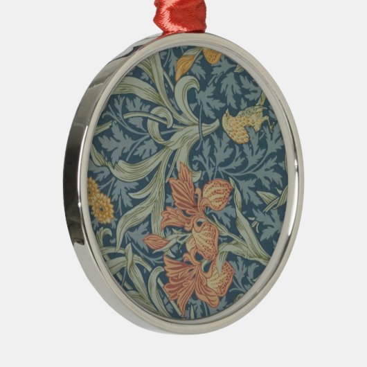 ウィリアム・モリス装飾アートアイリスパターン メタルオーナメント (右)