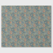 ウィリアム・モリス装飾アートアイリスパターン ラッピングペーパー (フラット)