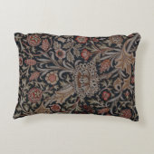 ウィリアム・モリス装飾アートトレントパターン アクセントクッション (裏面)