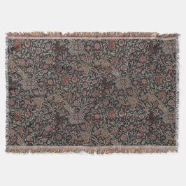 ウィリアム・モリス装飾アートトレントパターン スローブランケット