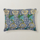 ウィリアム・モリス装飾用クッション鮮やかカラー アクセントクッション (正面)