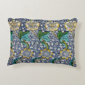 ウィリアム・モリス装飾用クッション鮮やかカラー アクセントクッション (裏面)