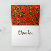 ウィリアム・モリス語 – インド サンキューカード (内部)