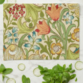 ウィリアム・モリス金ユリのヴィンテージのラファエロ前の画家 キッチンタオル (折り畳み)