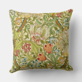 ウィリアム・モリス金ユリのヴィンテージのラファエロ前の画家 クッション (裏面)