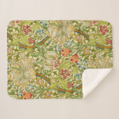 ウィリアム・モリス金ユリのヴィンテージのラファエロ前の画家 シェルパブランケット (正面(横))