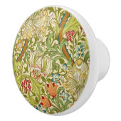 ウィリアム・モリス金ユリのヴィンテージのラファエロ前の画家 セラミックノブ (右)