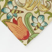 ウィリアム・モリス金ユリのヴィンテージのラファエロ前の画家 フリースブランケット (角)