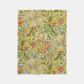 ウィリアム・モリス金ユリのヴィンテージのラファエロ前の画家 フリースブランケット (正面)