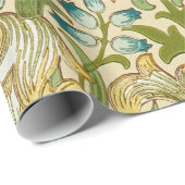 ウィリアム・モリス金ユリのヴィンテージのラファエロ前の画家 ラッピングペーパー (ロールコーナー)