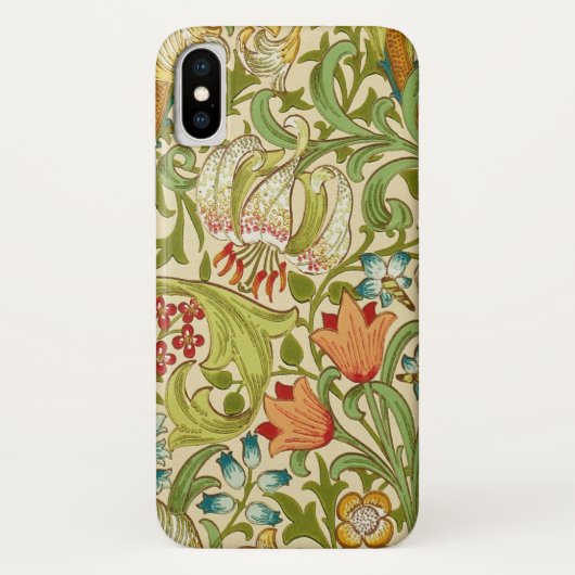 ウィリアム・モリス金ユリのヴィンテージのラファエロ前の画家 Case-Mate iPhoneケース (裏面)