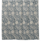 ウィリアム・モリス開花 | ヴィンテージアールヌーボースタイル シャワーカーテン (正面)