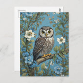 ウィリアム・モリス風のオオミズナギドリ ポストカード (正面/裏面)