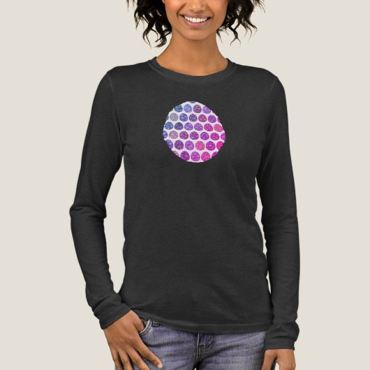 ウィリアム・モリス風の植物イースターエッグ トライブレンドTシャツ (正面)