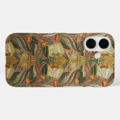 ウィリアム・モリス風 ピンク 緑 ボタニカル Case-Mate iPhoneケース (裏面 (横))