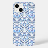 ウィリアム・モリス風 ブルージェイ 植物画  Case-Mate iPhoneケース (裏面)