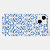 ウィリアム・モリス風 ブルージェイ 植物画  Case-Mate iPhoneケース (裏面 (横))