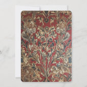 ウィリアム・モリス風 招待状 (裏面)