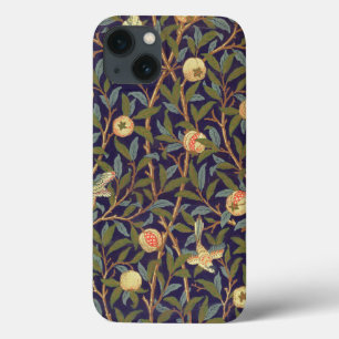 ウィリアム・モリス鳥及びザクロヴィンテージフローラ iPhone 13ケース