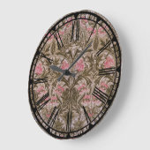 ウィリアム・モリス鳩のパターン柱時計 ラージ壁時計 (傾斜)
