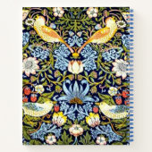 ウィリアム・モリス：いちご泥棒ヴィンテージデザイン、 ノートブック (裏面)