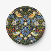 ウィリアム・モリス：いちご泥棒ヴィンテージデザイン、 ペーパープレート (正面)