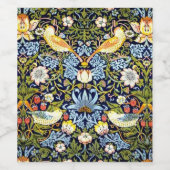 ウィリアム・モリス：いちご泥棒ヴィンテージデザイン、 ワインラベル (シングルラベル)