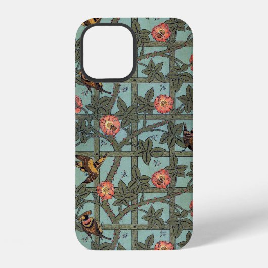 ウィリアム・モリス つるバラと小鳥 iPhoneケース (裏面)