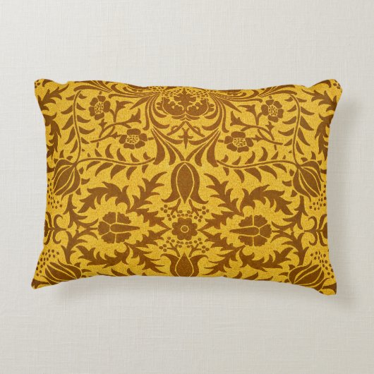 ウィリアム・モリス – つる植物金ゴールド, アクセントクッション (裏面)