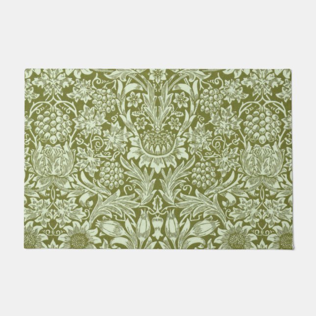 ウィリアム・モリス「ひまわり」 2 ドアマット (正面)