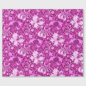 ウィリアム・モリス・アイリスとリリー、アメジスト・パープル ラッピングペーパー (フラット)