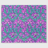 ウィリアム・モリス・アイリス、アメジスト・パープル ラッピングペーパー (フラット)