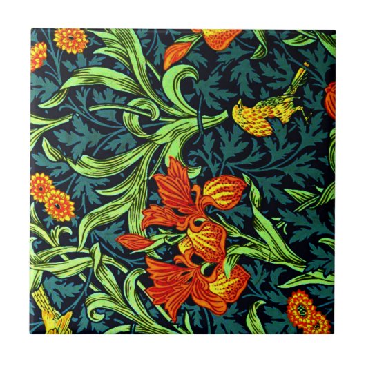 ウィリアム・モリス – アイリス タイル (正面)