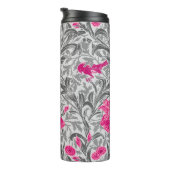 ウィリアム・モリス・アイリス，ピンクとシルバーグレー タンブラー (回転右)