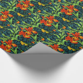 ウィリアム・モリス – アイリス ラッピングペーパー (角)