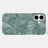 ウィリアム・モリス アカンサスの葉 ターコイズブルーのパターン Case-Mate iPhoneケース (裏面 (横))