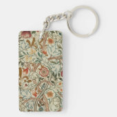 ウィリアム・モリス・アカンサス刺繍花柄 キーホルダー (裏面)