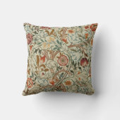 ウィリアム・モリス・アカンサス刺繍花柄 クッション (裏面)
