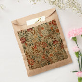 ウィリアム・モリス・アカンサス刺繍花柄 フェイバーバッグ (封をした状態)
