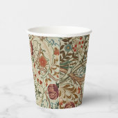 ウィリアム・モリス・アカンサス刺繍花柄 紙コップ (右)
