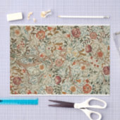 ウィリアム・モリス・アカンサス刺繍花柄 薄葉紙 (クラフト)