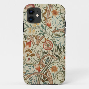 ウィリアム・モリス・アカンサス刺繍花柄 iPhone 11 ケース