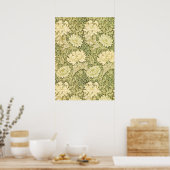 ウィリアム・モリス・アカンサス壁紙デザインポスター ポスター (キッチン)