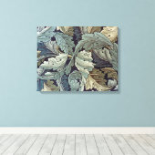 ウィリアム・モリス・アカンサス壁葉紙 キャンバスプリント (インサイチュ (ウッドフロア))