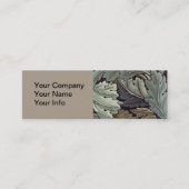 ウィリアム・モリス・アカンサス壁葉紙 スキニー名刺 (正面)