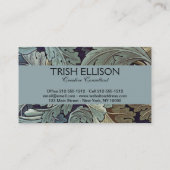 ウィリアム・モリス・アカンサス壁葉紙 名刺 (裏面)