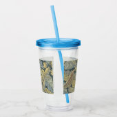 ウィリアム・モリス・アカンサス葉フローラ・アールヌーボー アクリルタンブラー (左)